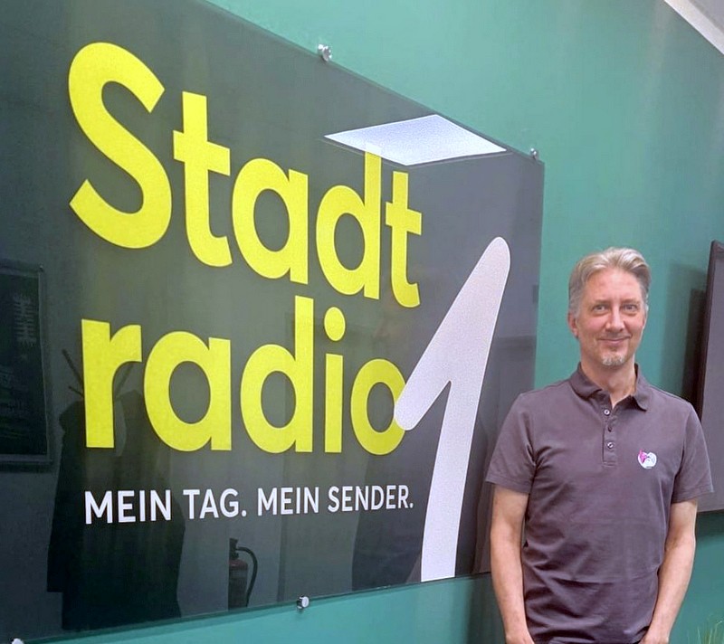Marcus Serringer beim Stadtradio Eins-Interview